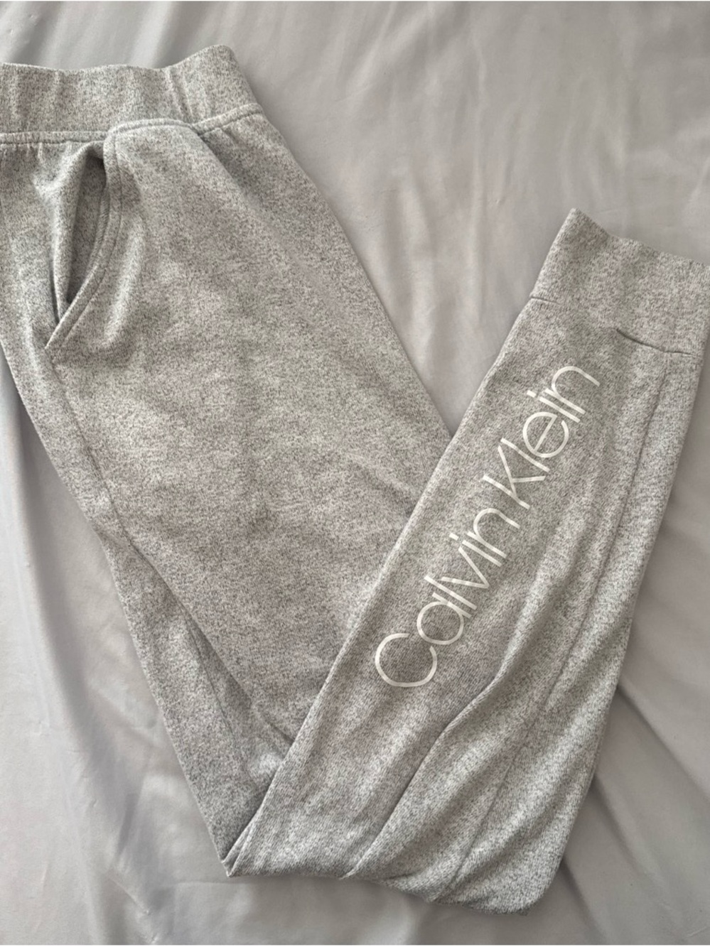 Calvin Klein Light Gray Logo Pajama pants
